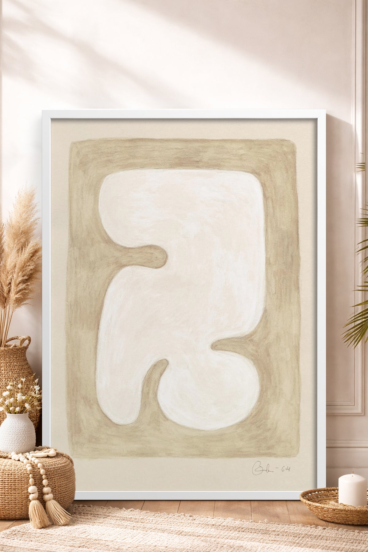 HOMEPACK Ahşap Çerçeveli Tablo Çerçeveli Poster Sanatsal Modern Duvar Dekoru BEK-8345