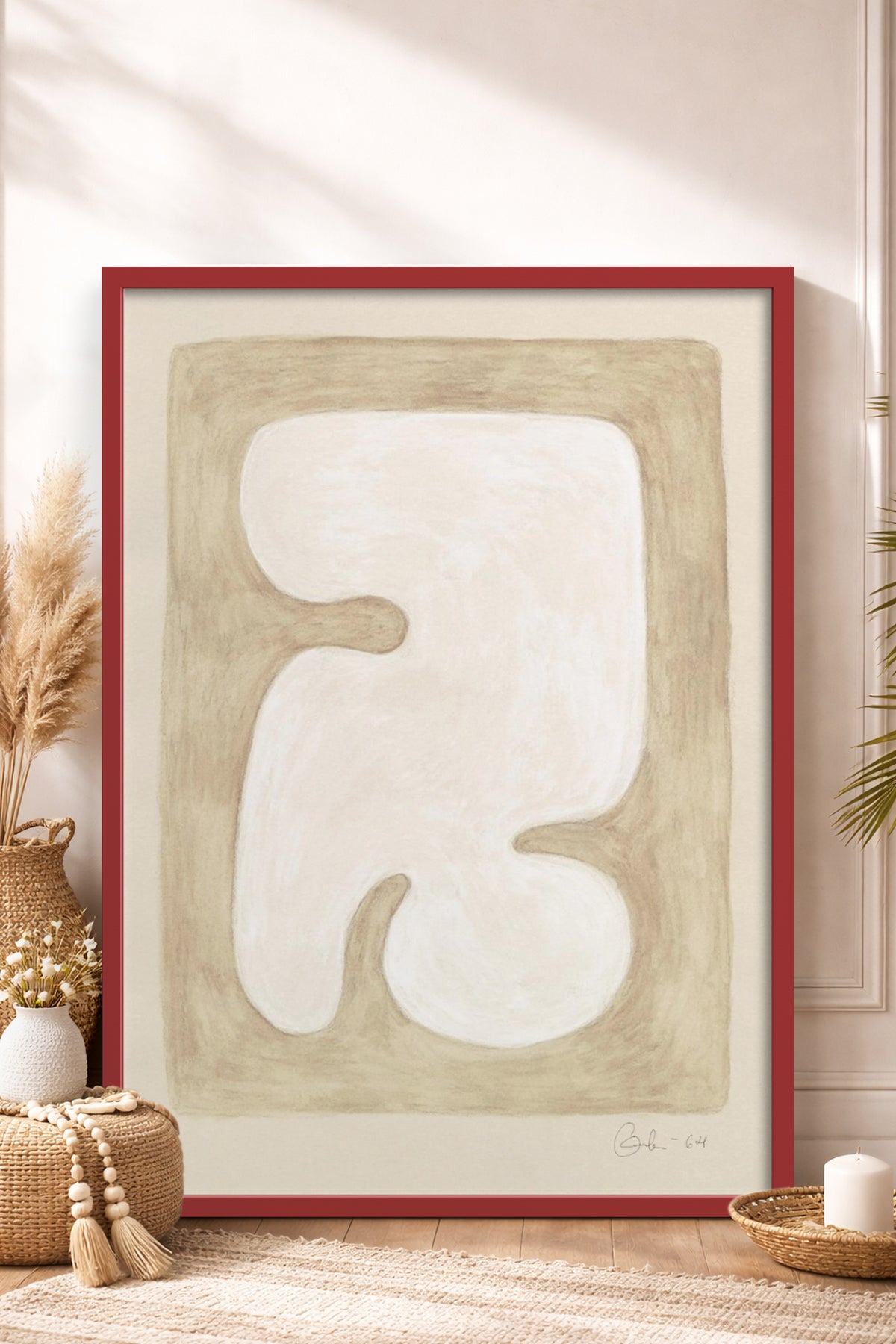 HOMEPACK Ahşap Çerçeveli Tablo Çerçeveli Poster Sanatsal Modern Duvar Dekoru BEK-8345
