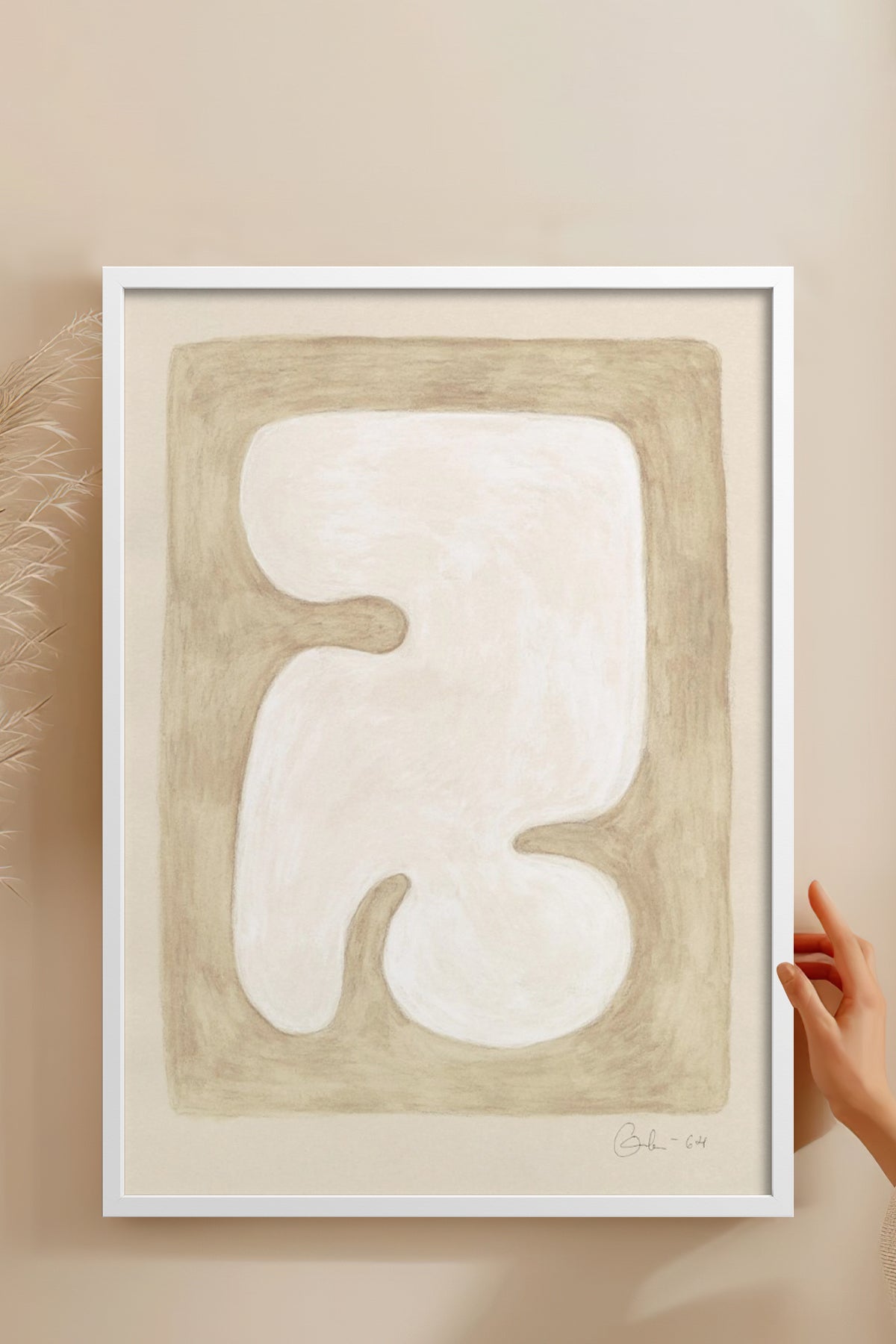 HOMEPACK Ahşap Çerçeveli Tablo Çerçeveli Poster Sanatsal Modern Duvar Dekoru BEK-8345