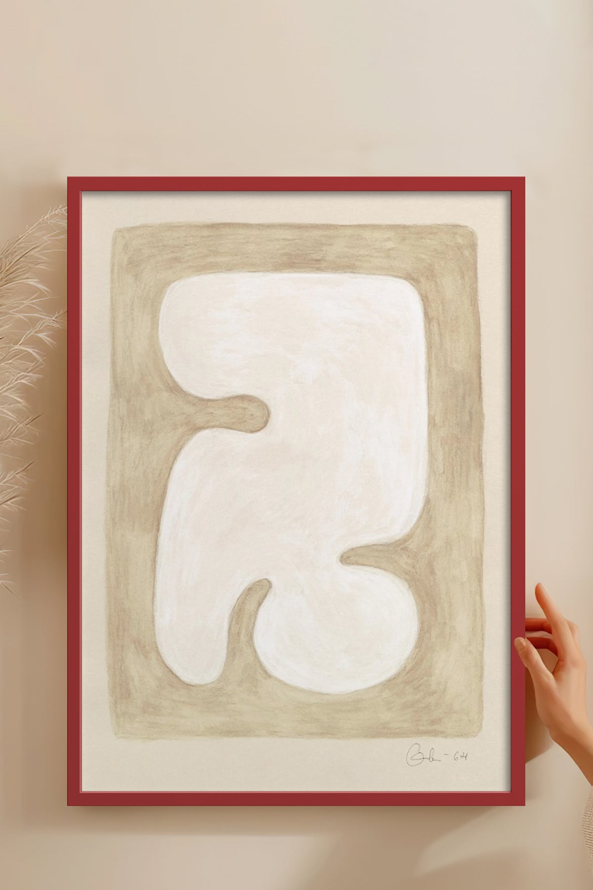 HOMEPACK Ahşap Çerçeveli Tablo Çerçeveli Poster Sanatsal Modern Duvar Dekoru BEK-8345