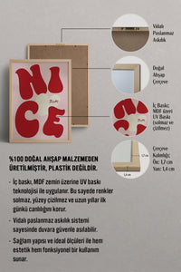 HOMEPACK Ahşap Çerçeveli Tablo Çerçeveli Poster Sanatsal Modern Duvar Dekoru BEK-8346