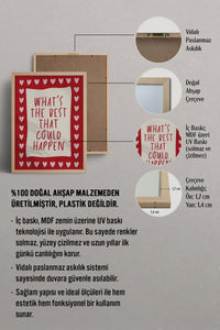 HOMEPACK Ahşap Çerçeveli Tablo Çerçeveli Poster Sanatsal Modern Duvar Dekoru BEK-8347