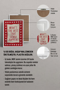 HOMEPACK Ahşap Çerçeveli Tablo Çerçeveli Poster Sanatsal Modern Duvar Dekoru BEK-8347