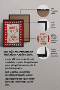 HOMEPACK Ahşap Çerçeveli Tablo Çerçeveli Poster Sanatsal Modern Duvar Dekoru BEK-8347