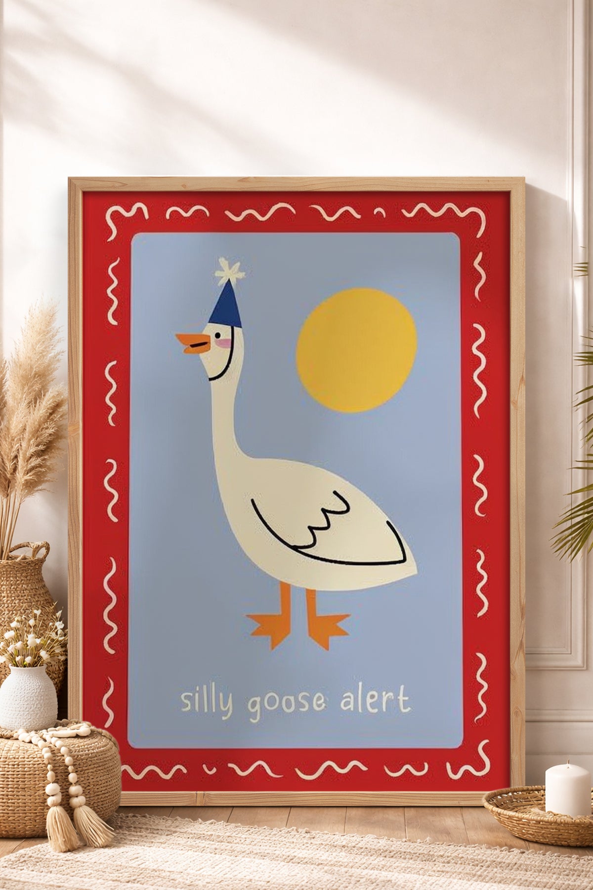 HOMEPACK Ahşap Çerçeveli Tablo Çerçeveli Poster Sanatsal Modern Duvar Dekoru BEK-8349