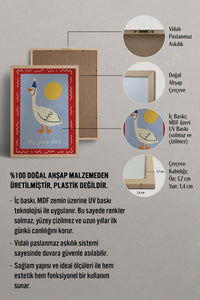 HOMEPACK Ahşap Çerçeveli Tablo Çerçeveli Poster Sanatsal Modern Duvar Dekoru BEK-8349