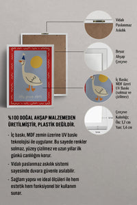 HOMEPACK Ahşap Çerçeveli Tablo Çerçeveli Poster Sanatsal Modern Duvar Dekoru BEK-8349