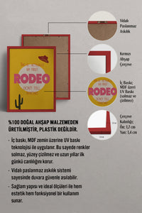HOMEPACK Ahşap Çerçeveli Tablo Çerçeveli Poster Sanatsal Modern Duvar Dekoru BEK-8350
