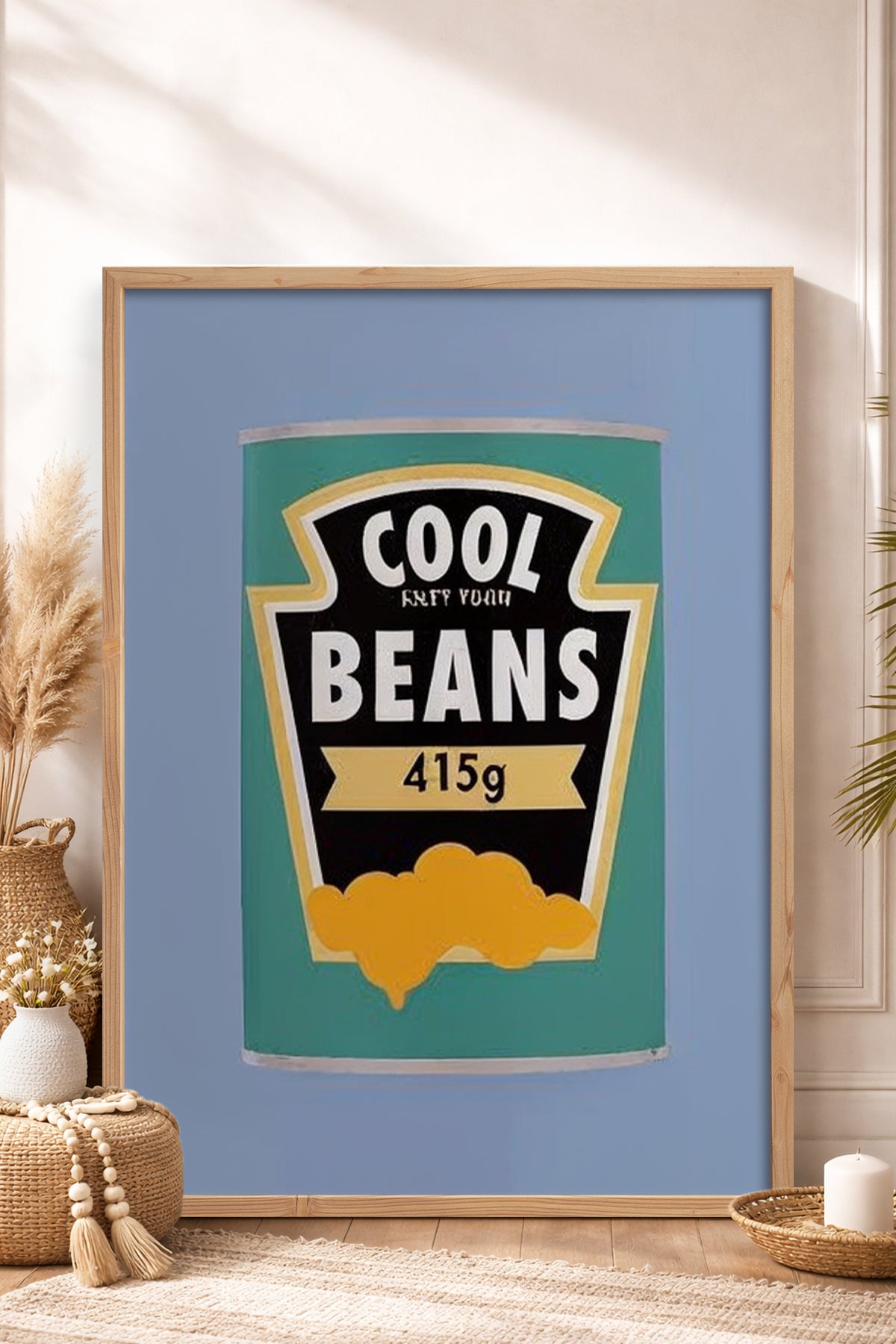 HOMEPACK Ahşap Çerçeveli Tablo Çerçeveli Poster Sanatsal Modern Duvar Dekoru BEK-8351