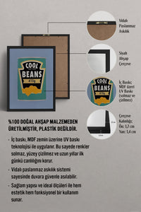 HOMEPACK Ahşap Çerçeveli Tablo Çerçeveli Poster Sanatsal Modern Duvar Dekoru BEK-8351