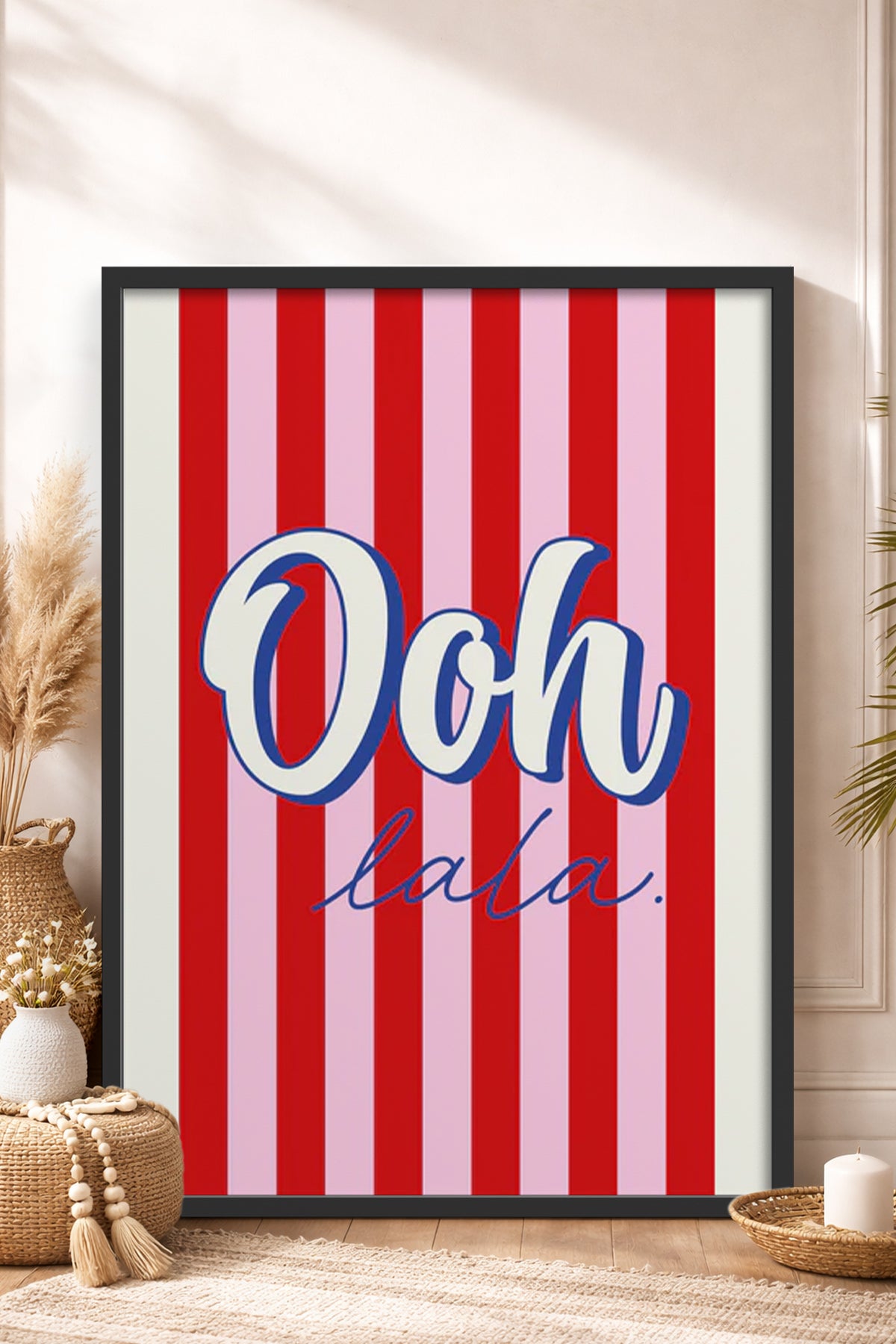 HOMEPACK Ahşap Çerçeveli Tablo Çerçeveli Poster Sanatsal Modern Duvar Dekoru BEK-8352