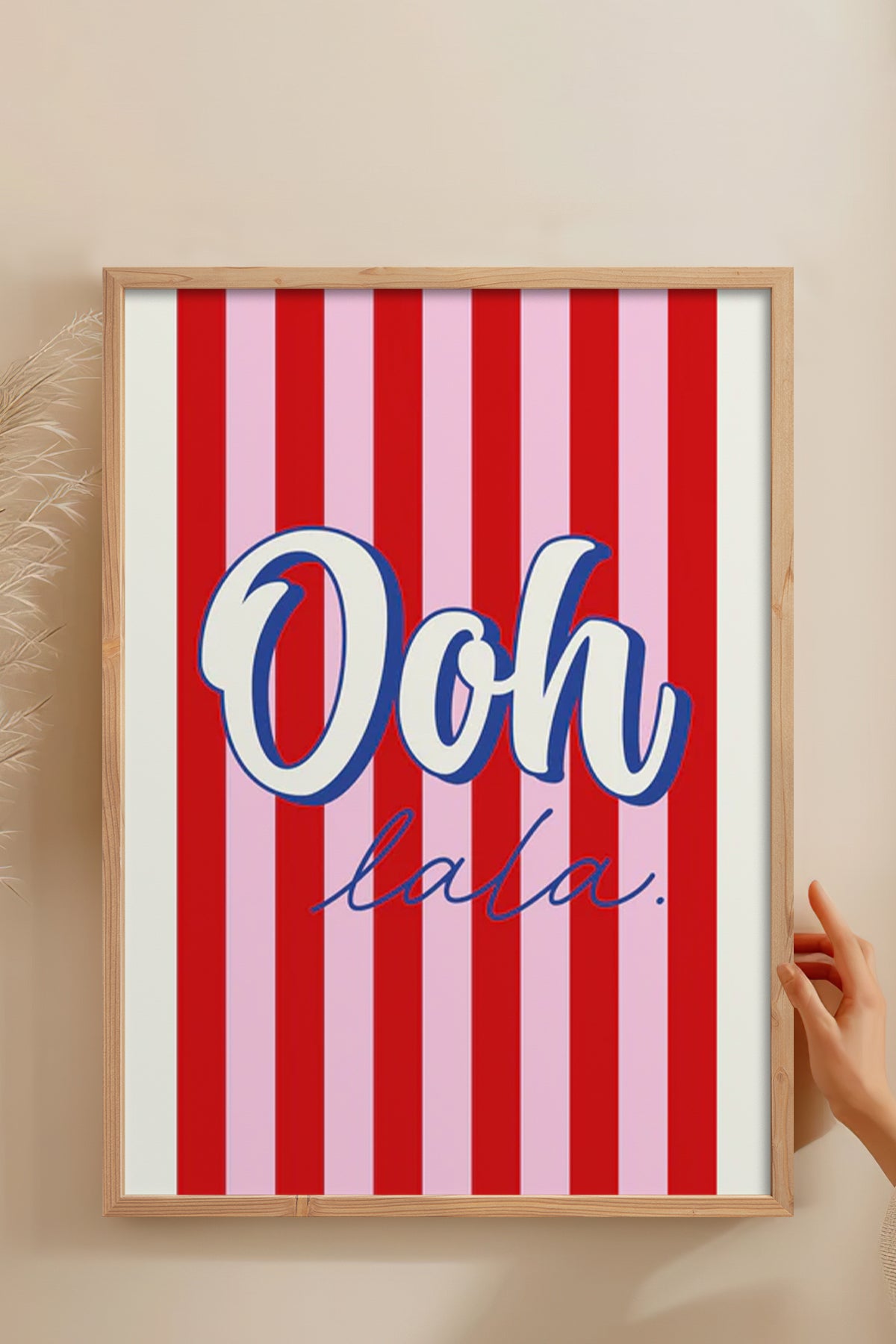 HOMEPACK Ahşap Çerçeveli Tablo Çerçeveli Poster Sanatsal Modern Duvar Dekoru BEK-8352
