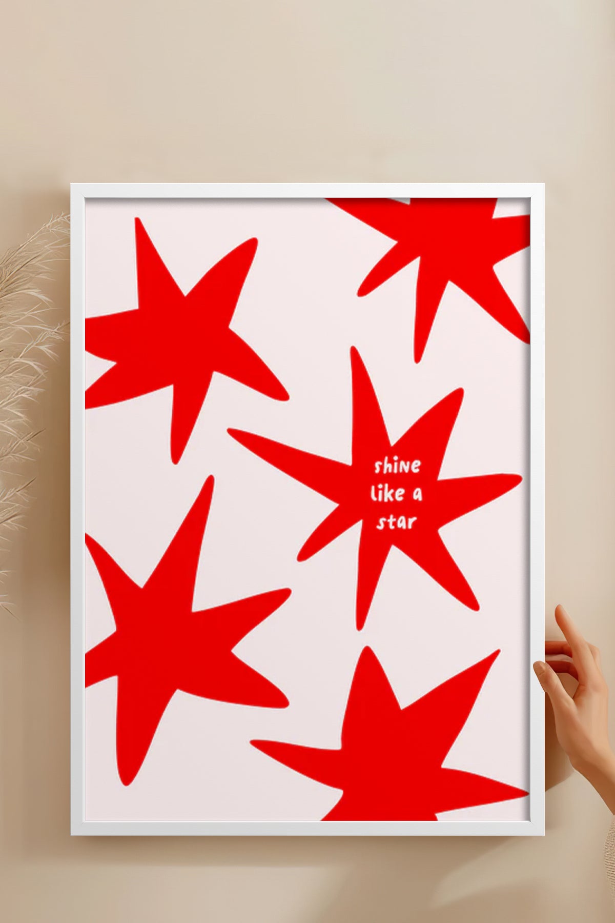 HOMEPACK Ahşap Çerçeveli Tablo Çerçeveli Poster Sanatsal Modern Duvar Dekoru BEK-8353