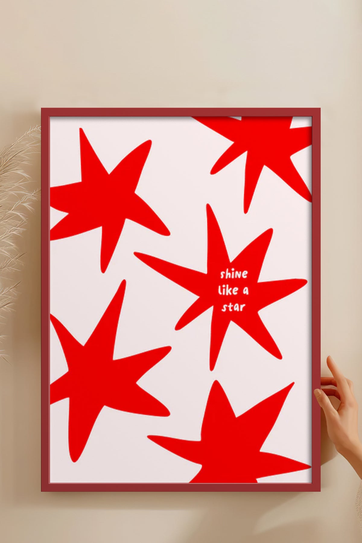 HOMEPACK Ahşap Çerçeveli Tablo Çerçeveli Poster Sanatsal Modern Duvar Dekoru BEK-8353