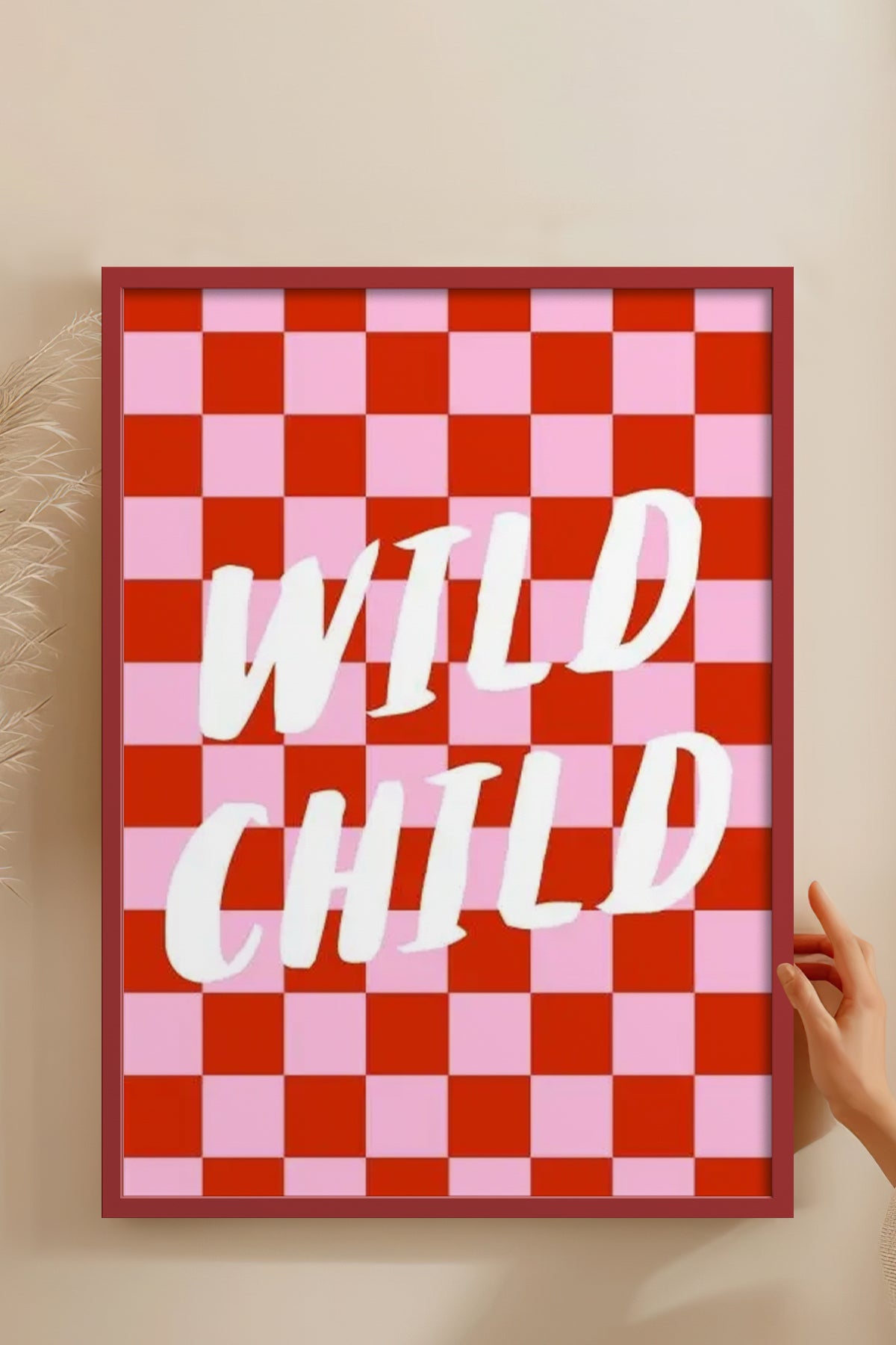 HOMEPACK Ahşap Çerçeveli Tablo Çerçeveli Poster Sanatsal Modern Duvar Dekoru BEK-8354