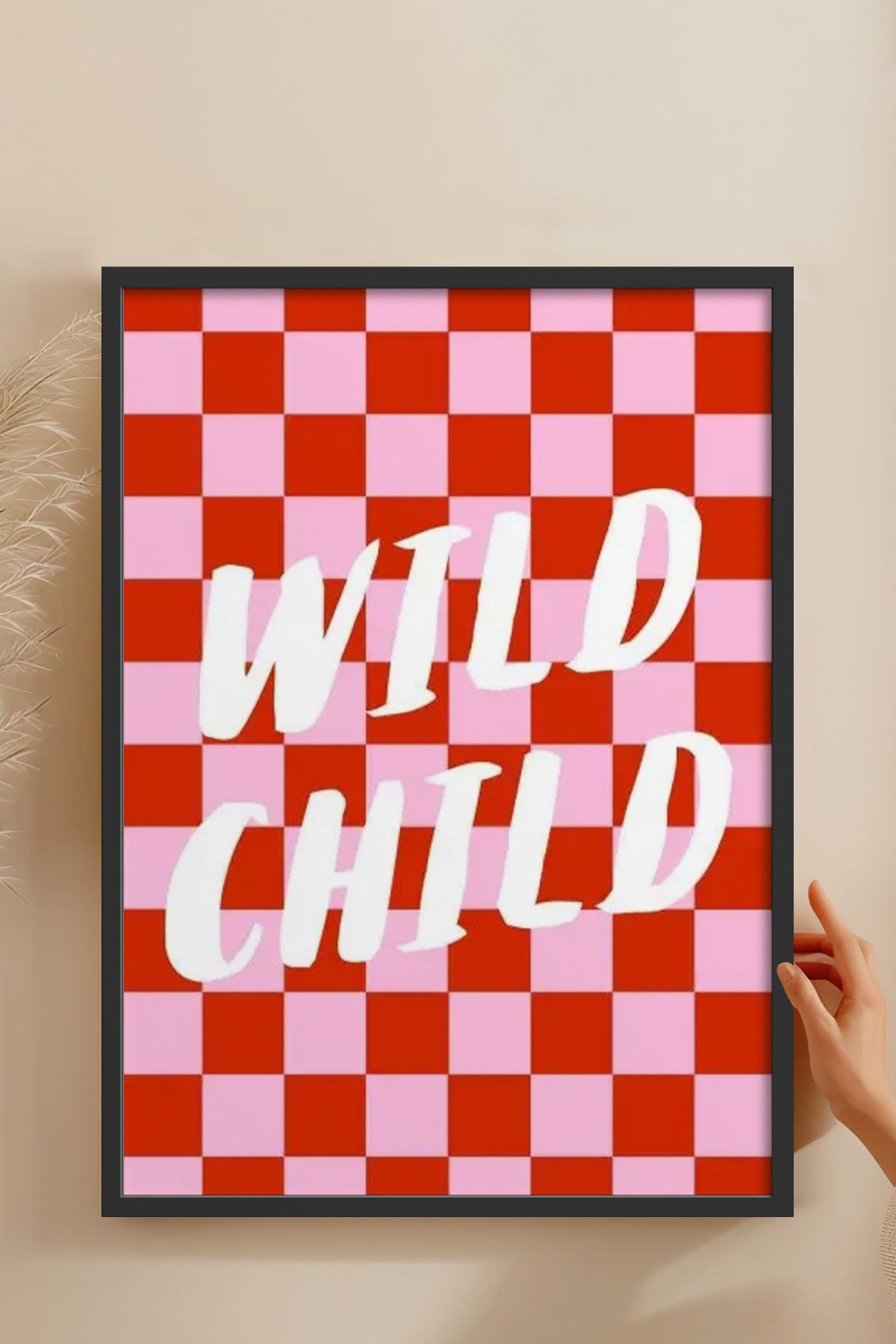 HOMEPACK Ahşap Çerçeveli Tablo Çerçeveli Poster Sanatsal Modern Duvar Dekoru BEK-8354