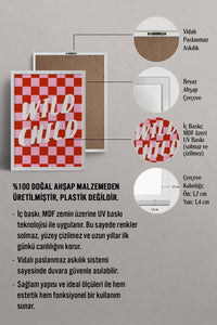 HOMEPACK Ahşap Çerçeveli Tablo Çerçeveli Poster Sanatsal Modern Duvar Dekoru BEK-8354