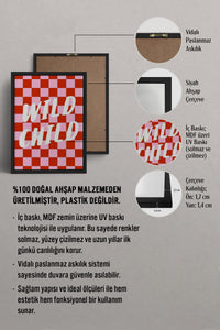 HOMEPACK Ahşap Çerçeveli Tablo Çerçeveli Poster Sanatsal Modern Duvar Dekoru BEK-8354