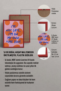 HOMEPACK Ahşap Çerçeveli Tablo Çerçeveli Poster Sanatsal Modern Duvar Dekoru BEK-8356