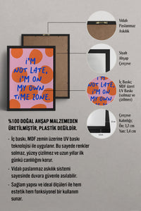 HOMEPACK Ahşap Çerçeveli Tablo Çerçeveli Poster Sanatsal Modern Duvar Dekoru BEK-8356