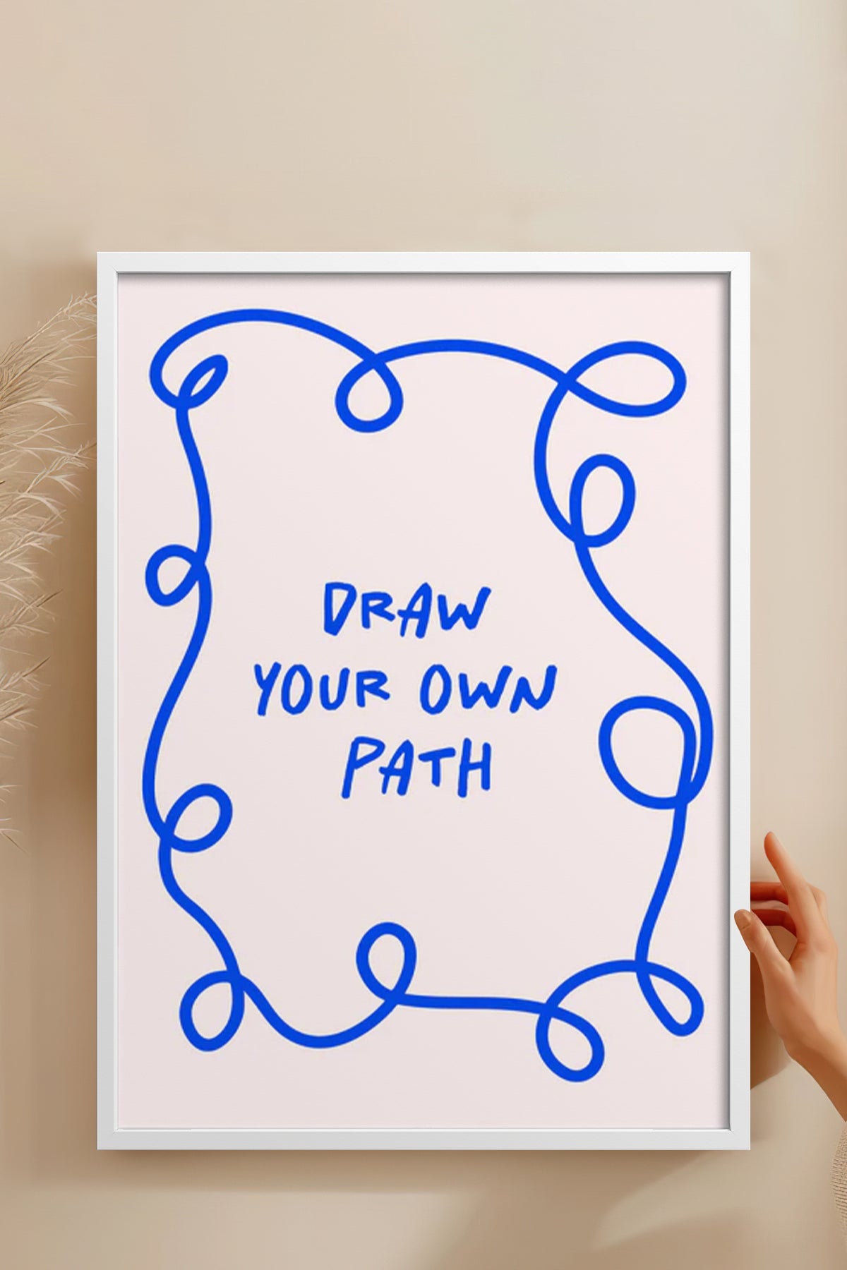 HOMEPACK Ahşap Çerçeveli Tablo Çerçeveli Poster Sanatsal Modern Duvar Dekoru BEK-8358