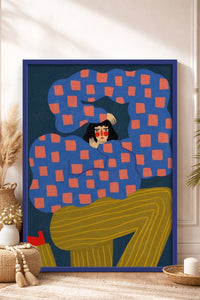 HOMEPACK Ahşap Çerçeveli Tablo Çerçeveli Poster Sanatsal Modern Duvar Dekoru BEK-8359