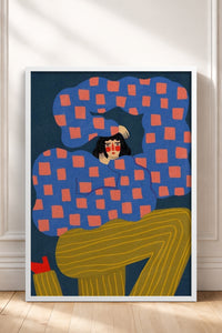 HOMEPACK Ahşap Çerçeveli Tablo Çerçeveli Poster Sanatsal Modern Duvar Dekoru BEK-8359