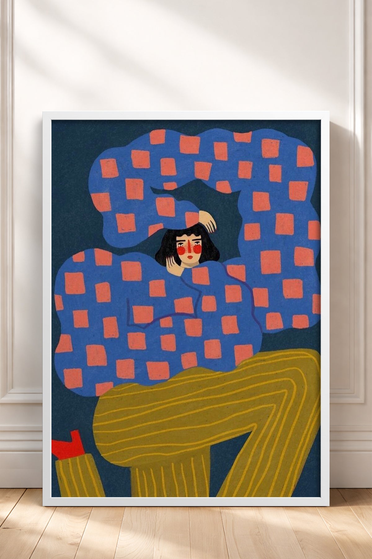 HOMEPACK Ahşap Çerçeveli Tablo Çerçeveli Poster Sanatsal Modern Duvar Dekoru BEK-8359