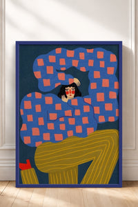 HOMEPACK Ahşap Çerçeveli Tablo Çerçeveli Poster Sanatsal Modern Duvar Dekoru BEK-8359