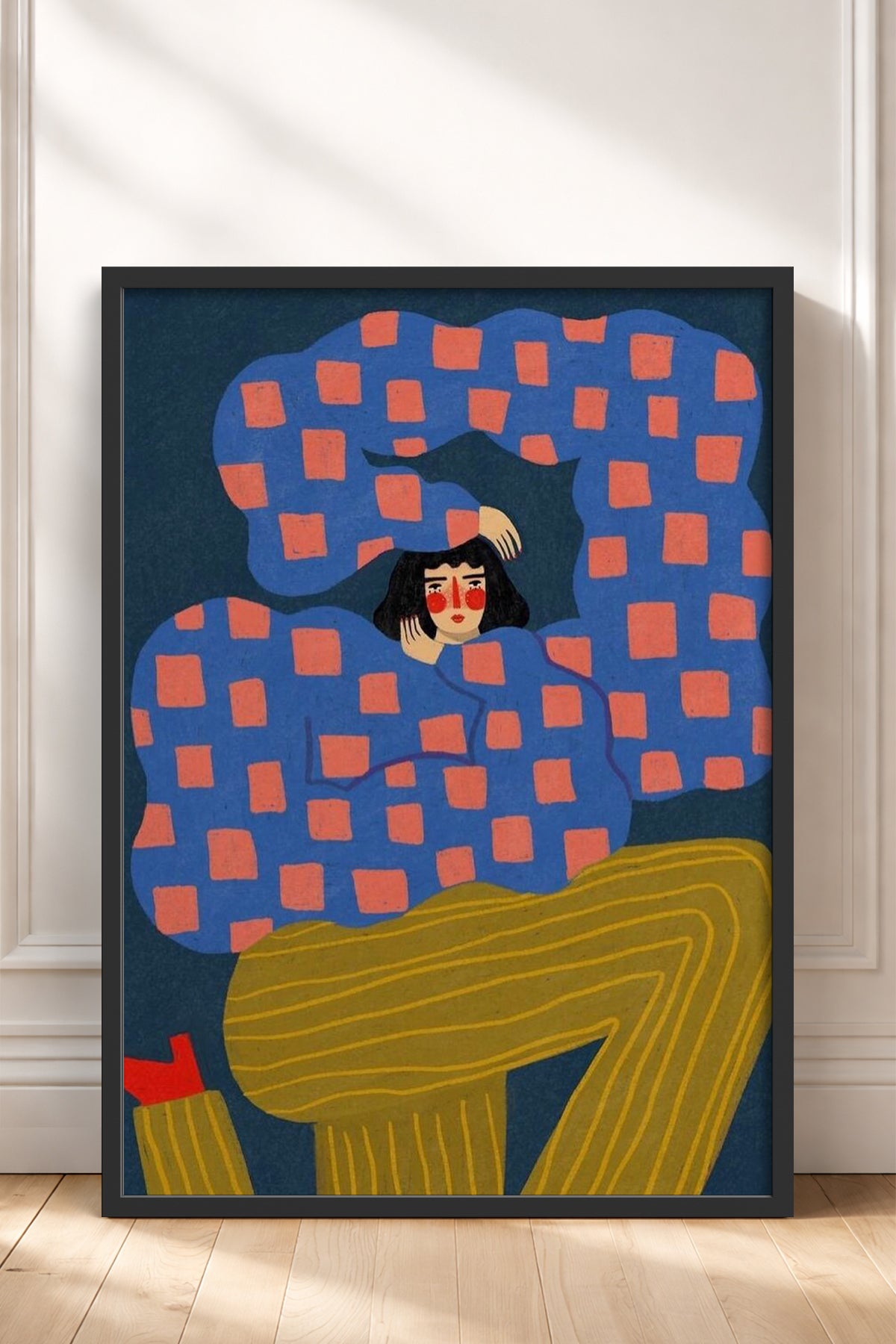 HOMEPACK Ahşap Çerçeveli Tablo Çerçeveli Poster Sanatsal Modern Duvar Dekoru BEK-8359