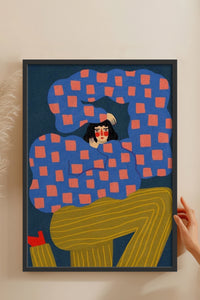 HOMEPACK Ahşap Çerçeveli Tablo Çerçeveli Poster Sanatsal Modern Duvar Dekoru BEK-8359