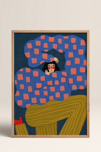 HOMEPACK Ahşap Çerçeveli Tablo Çerçeveli Poster Sanatsal Modern Duvar Dekoru BEK-8359