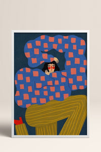 HOMEPACK Ahşap Çerçeveli Tablo Çerçeveli Poster Sanatsal Modern Duvar Dekoru BEK-8359