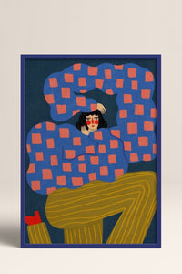 HOMEPACK Ahşap Çerçeveli Tablo Çerçeveli Poster Sanatsal Modern Duvar Dekoru BEK-8359