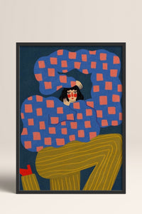 HOMEPACK Ahşap Çerçeveli Tablo Çerçeveli Poster Sanatsal Modern Duvar Dekoru BEK-8359