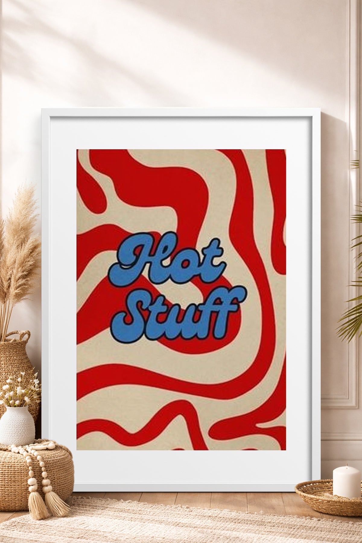 HOMEPACK Ahşap Çerçeveli Tablo Çerçeveli Poster Sanatsal Modern Duvar Dekoru BEK-8360