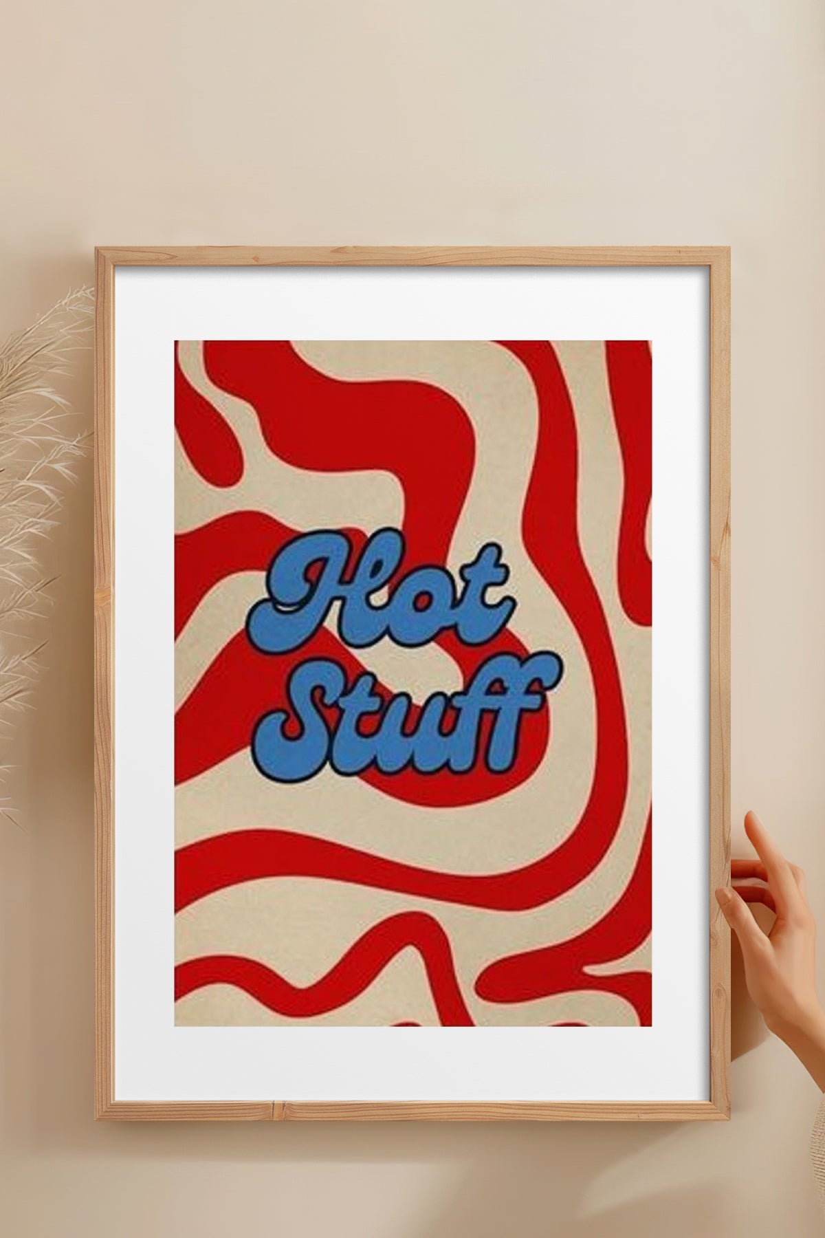 HOMEPACK Ahşap Çerçeveli Tablo Çerçeveli Poster Sanatsal Modern Duvar Dekoru BEK-8360
