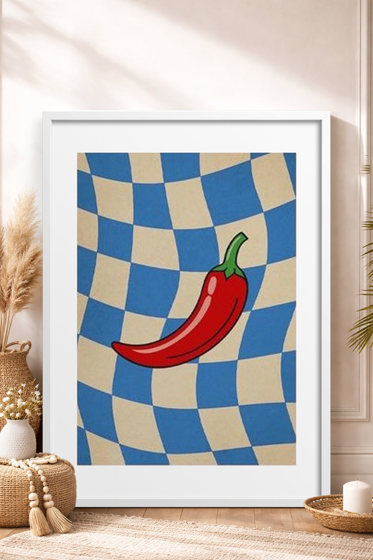 HOMEPACK Ahşap Çerçeveli Tablo Çerçeveli Poster Sanatsal Modern Duvar Dekoru BEK-8361
