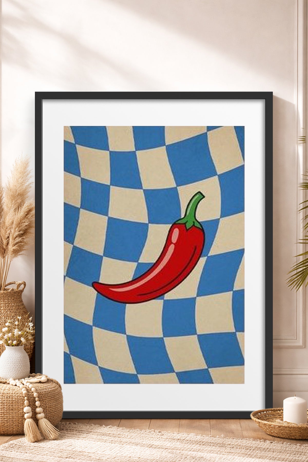 HOMEPACK Ahşap Çerçeveli Tablo Çerçeveli Poster Sanatsal Modern Duvar Dekoru BEK-8361