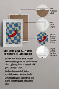 HOMEPACK Ahşap Çerçeveli Tablo Çerçeveli Poster Sanatsal Modern Duvar Dekoru BEK-8361