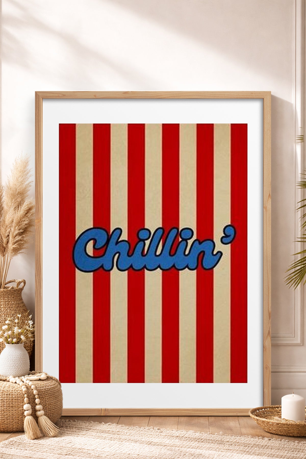 HOMEPACK Ahşap Çerçeveli Tablo Çerçeveli Poster Sanatsal Modern Duvar Dekoru BEK-8362