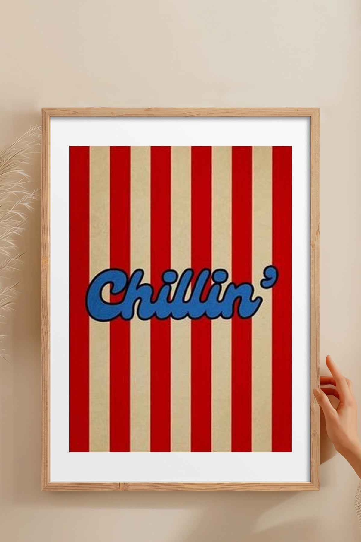 HOMEPACK Ahşap Çerçeveli Tablo Çerçeveli Poster Sanatsal Modern Duvar Dekoru BEK-8362