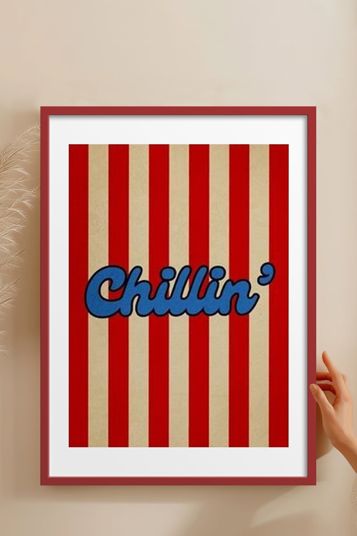 HOMEPACK Ahşap Çerçeveli Tablo Çerçeveli Poster Sanatsal Modern Duvar Dekoru BEK-8362