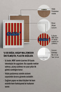 HOMEPACK Ahşap Çerçeveli Tablo Çerçeveli Poster Sanatsal Modern Duvar Dekoru BEK-8362