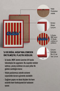 HOMEPACK Ahşap Çerçeveli Tablo Çerçeveli Poster Sanatsal Modern Duvar Dekoru BEK-8362