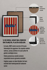 HOMEPACK Ahşap Çerçeveli Tablo Çerçeveli Poster Sanatsal Modern Duvar Dekoru BEK-8362