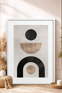 HOMEPACK Ahşap Çerçeveli Tablo Çerçeveli Poster Sanatsal Modern Duvar Dekoru BEK-8363