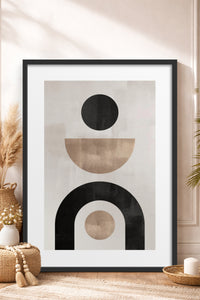 HOMEPACK Ahşap Çerçeveli Tablo Çerçeveli Poster Sanatsal Modern Duvar Dekoru BEK-8363