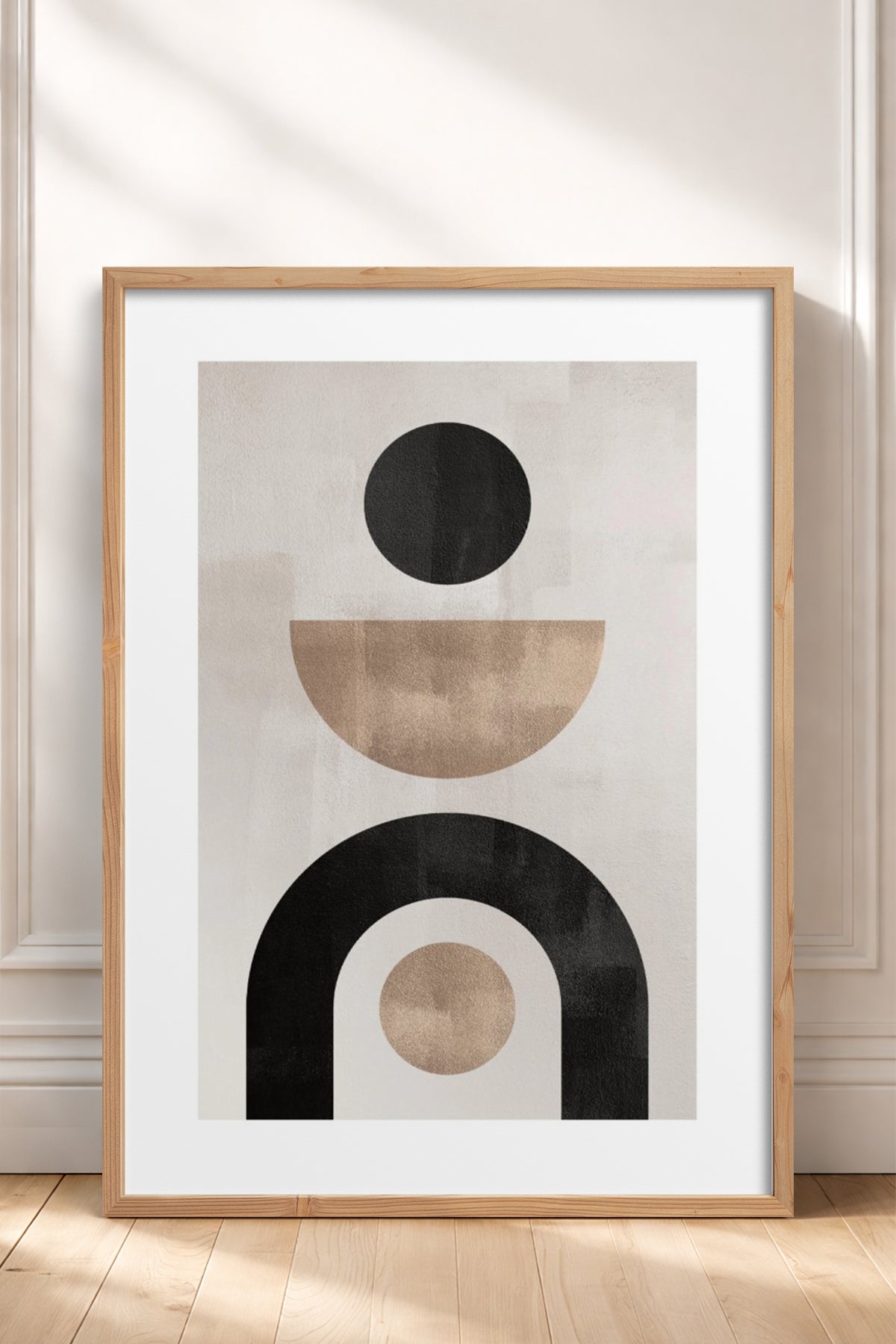 HOMEPACK Ahşap Çerçeveli Tablo Çerçeveli Poster Sanatsal Modern Duvar Dekoru BEK-8363