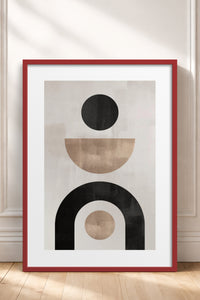 HOMEPACK Ahşap Çerçeveli Tablo Çerçeveli Poster Sanatsal Modern Duvar Dekoru BEK-8363